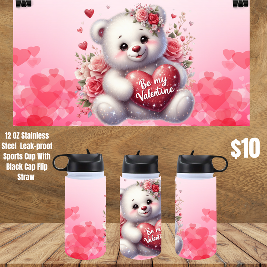 Sweetheart Bear Stainless Steel Sipper Cups