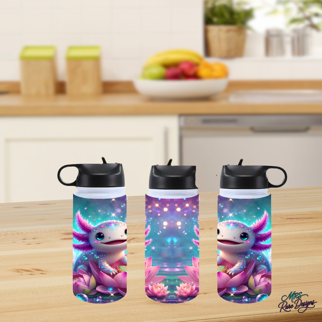 "Dewdrop Axo Mini" 12oz Leak-Proof Sports Cup with Flip Straw