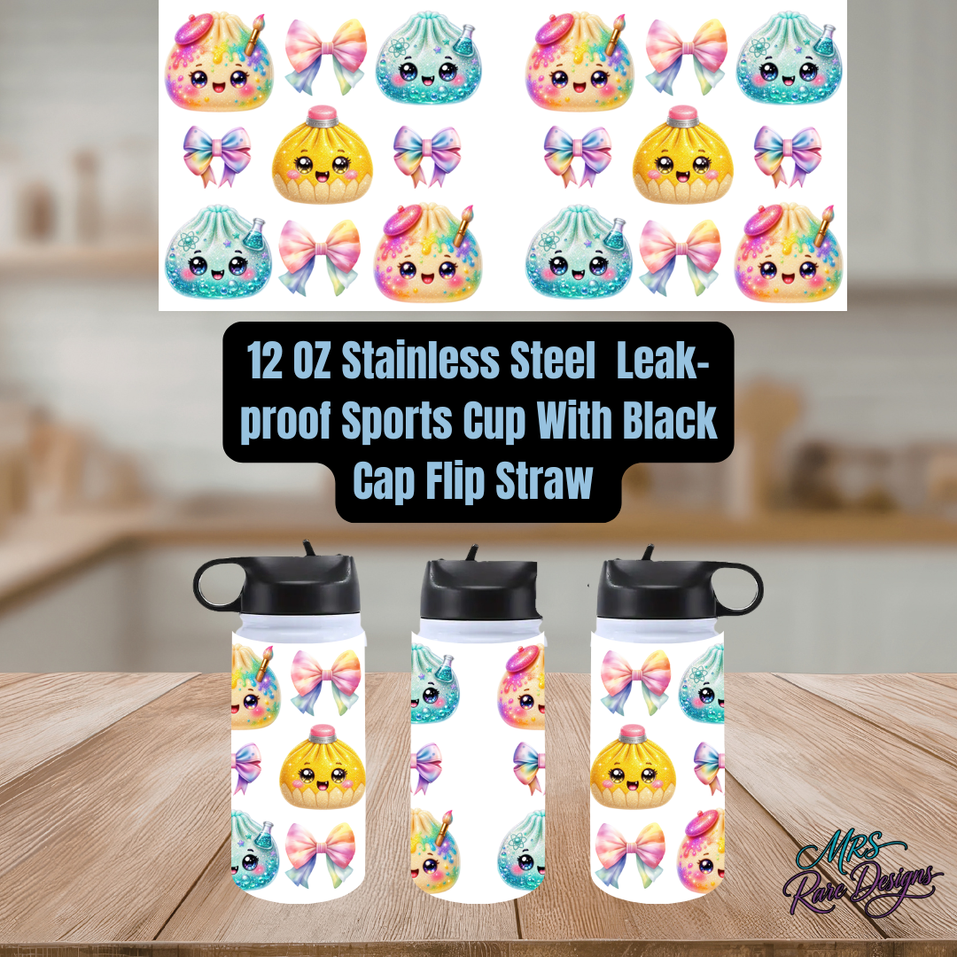 "Little Mixologist" Flip Straw Sports Cup