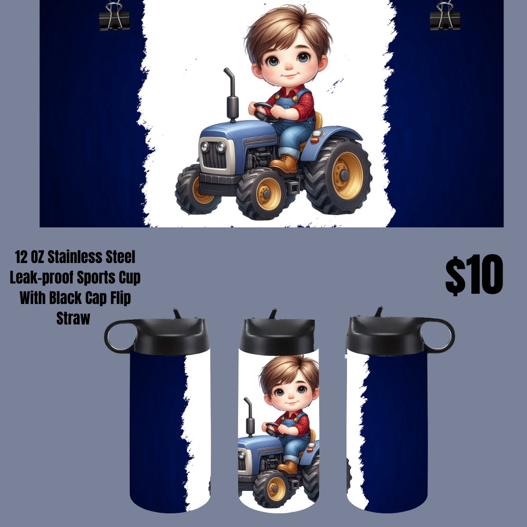 Tiny Tractor Toddler Tumblers