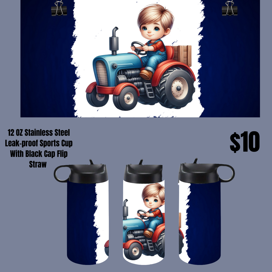 Tiny Tractor Toddler Tumblers