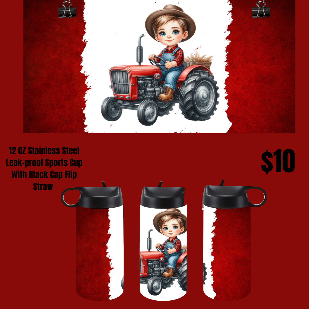 Tiny Tractor Toddler Tumblers