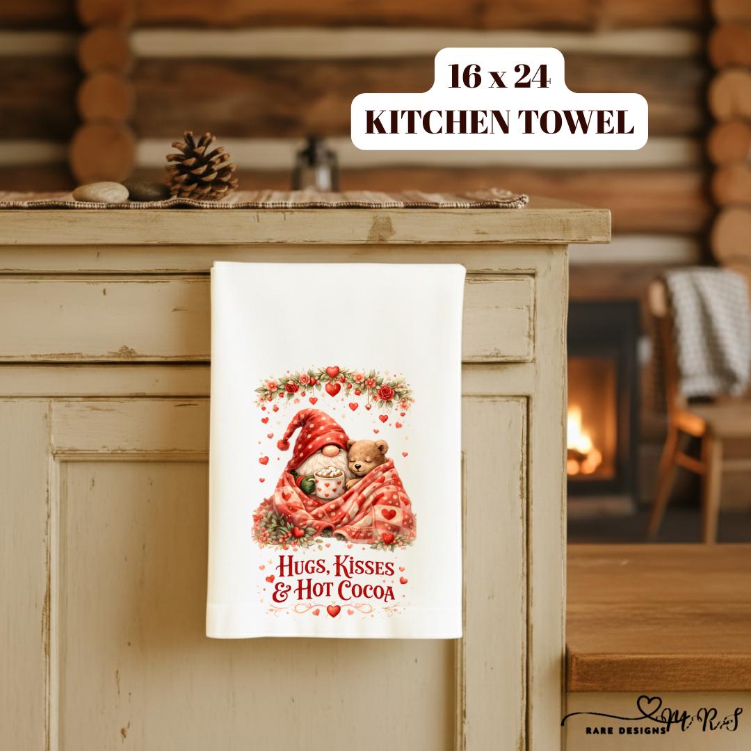 Love Collection Microfiber Kitchen Towel – 16x24 Decorative Hanging Dish Towels