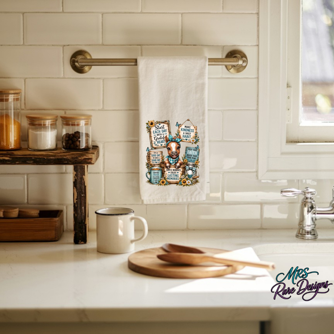 Country Blessings Foal Sublimated Kitchen Towel