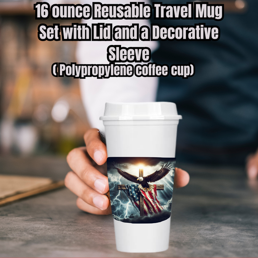 The God & Country 16 oz Reusable Travel Mug
