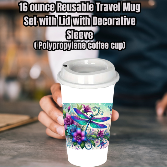 Whimsy Wings 16oz Reusable Travel Mug