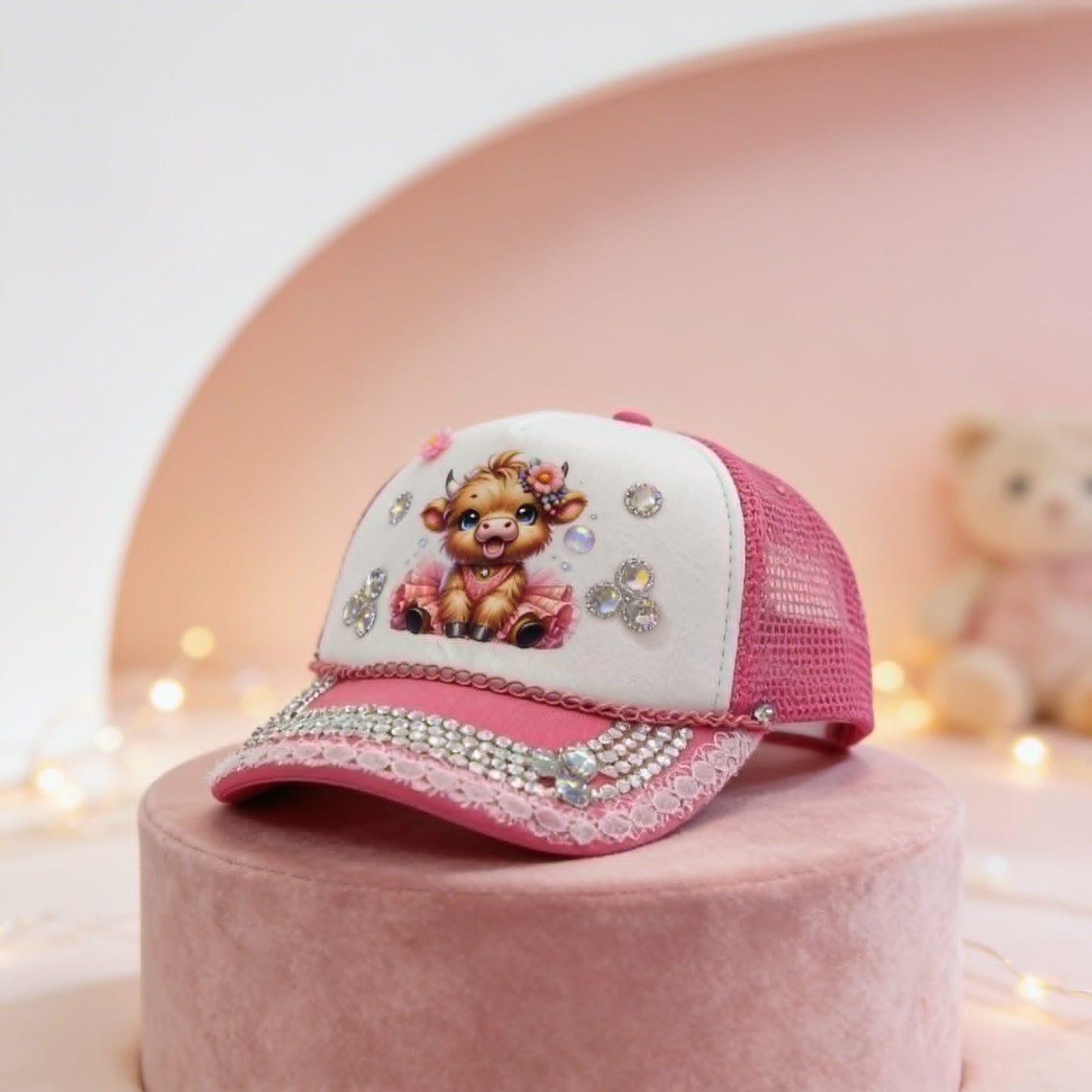 "Tutu Cute Moo" – The Ballerina Bling Trucker Hat