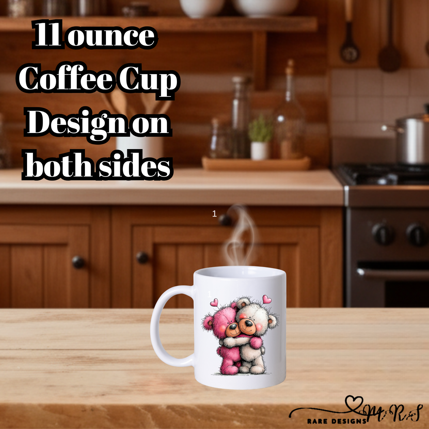 Adorable Teddy Bear Coffee Mug Collection – 11oz Double‑Sided Cute Valentine’s Gift Cups