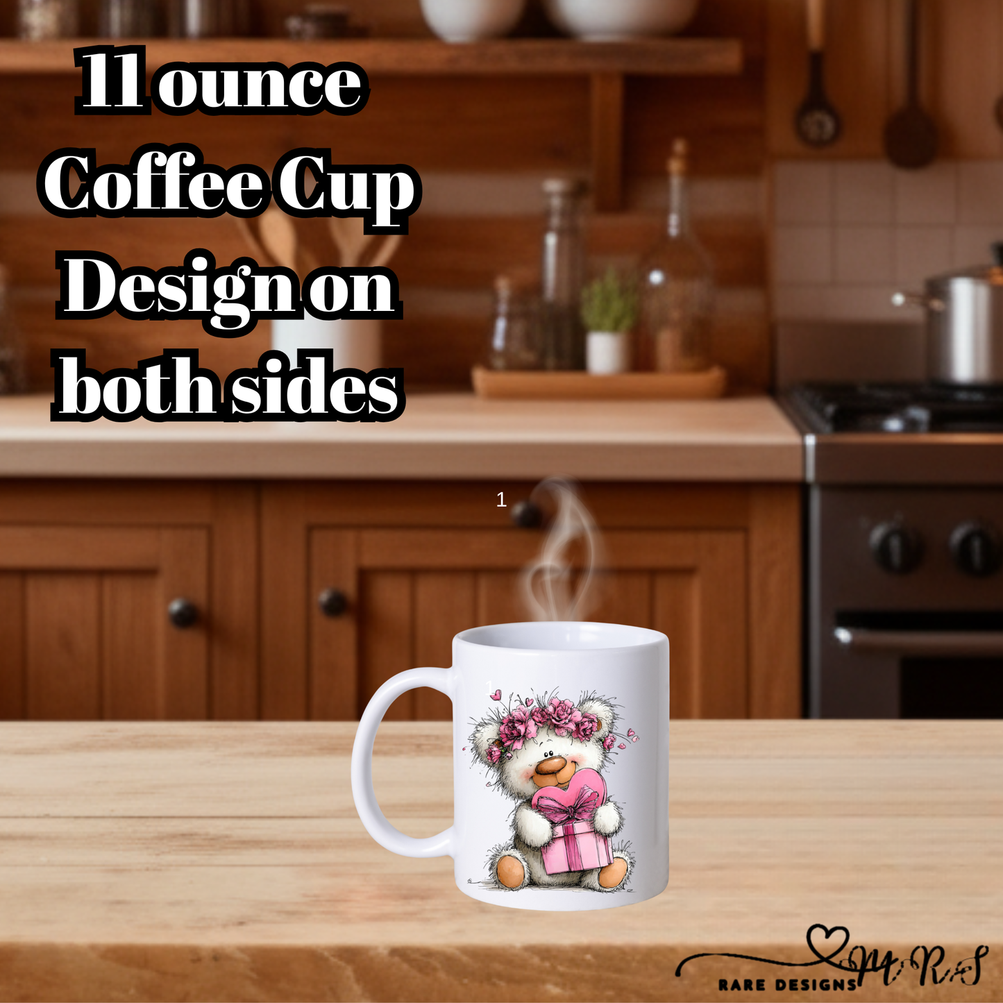 Adorable Teddy Bear Coffee Mug Collection – 11oz Double‑Sided Cute Valentine’s Gift Cups