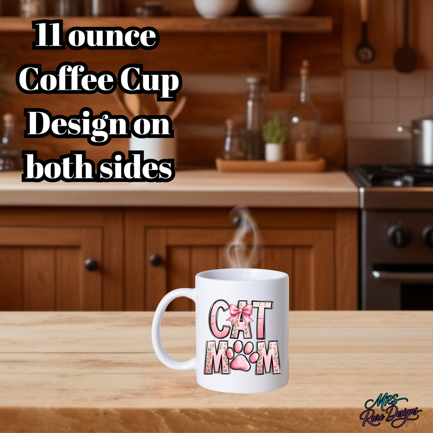 Cat Mom Mug & Small Gift Bag Set – Perfect Gift for Proud Cat Lovers