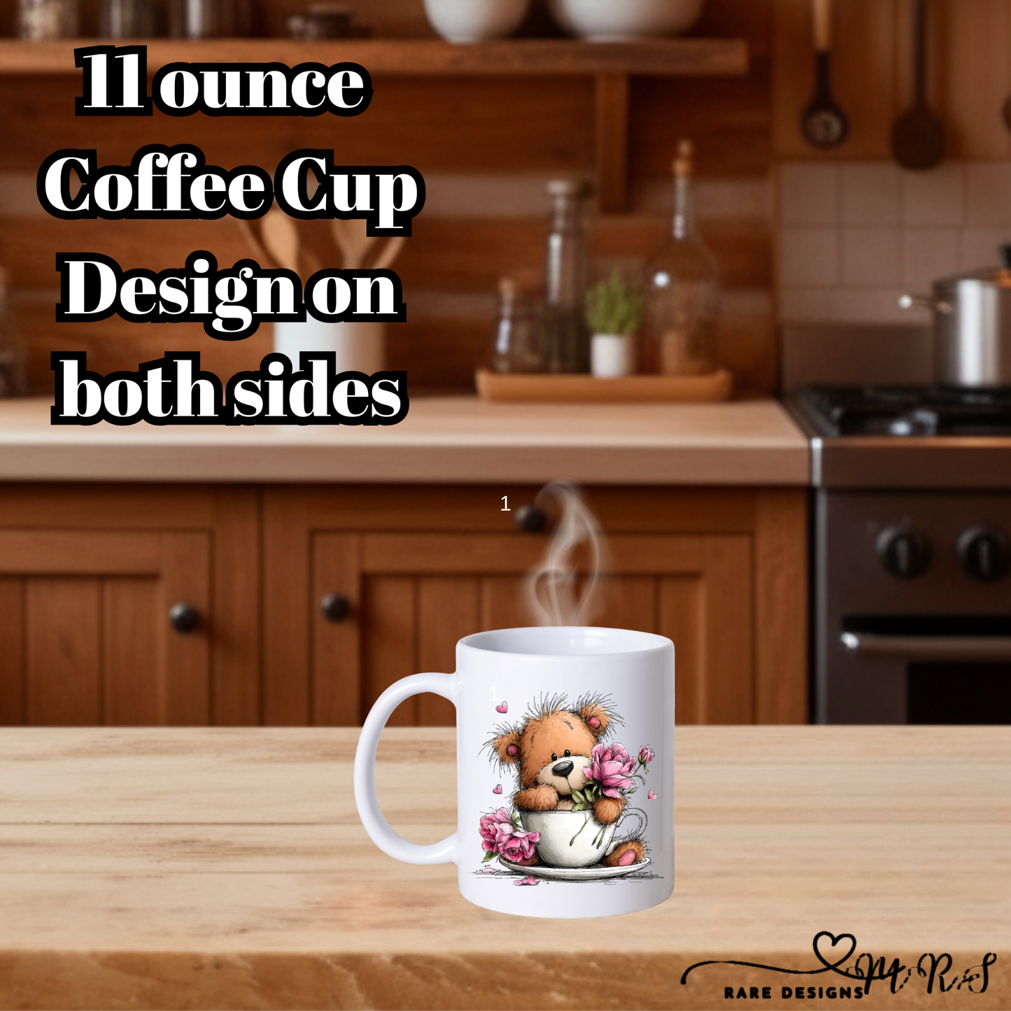 Adorable Teddy Bear Coffee Mug Collection – 11oz Double‑Sided Cute Valentine’s Gift Cups