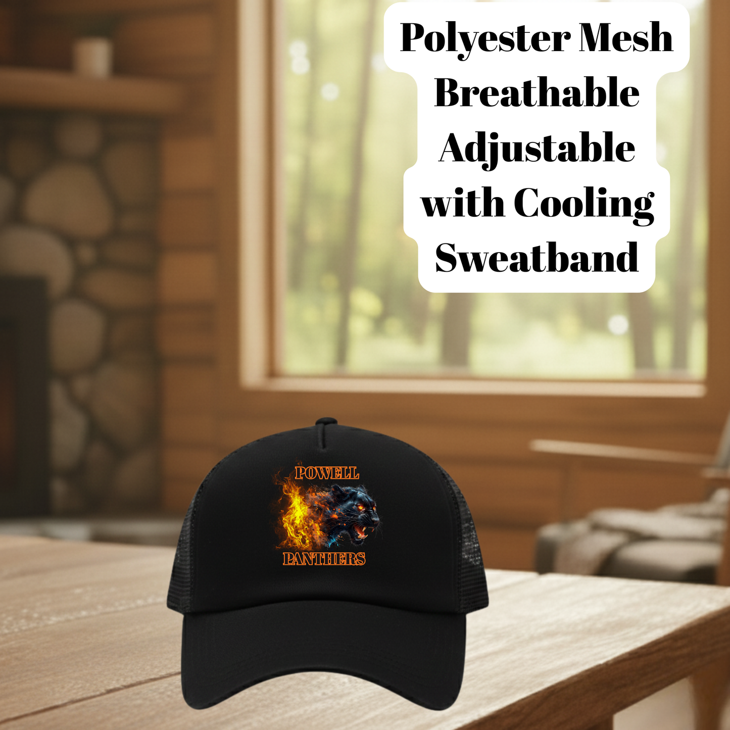 Powell Panthers Performance Mesh Trucker Hat