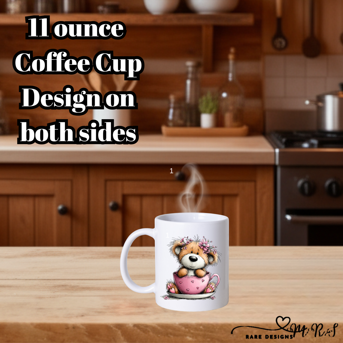 Adorable Teddy Bear Coffee Mug Collection – 11oz Double‑Sided Cute Valentine’s Gift Cups