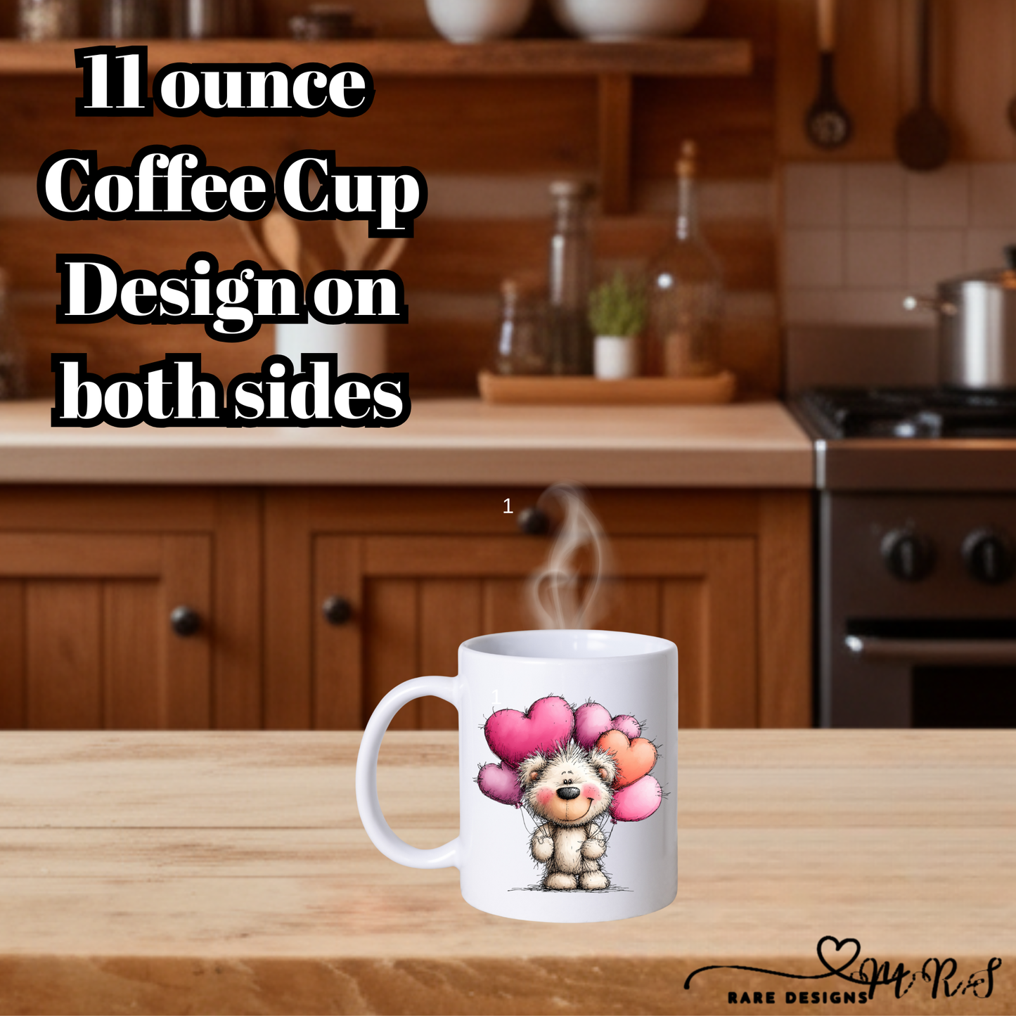 Adorable Teddy Bear Coffee Mug Collection – 11oz Double‑Sided Cute Valentine’s Gift Cups