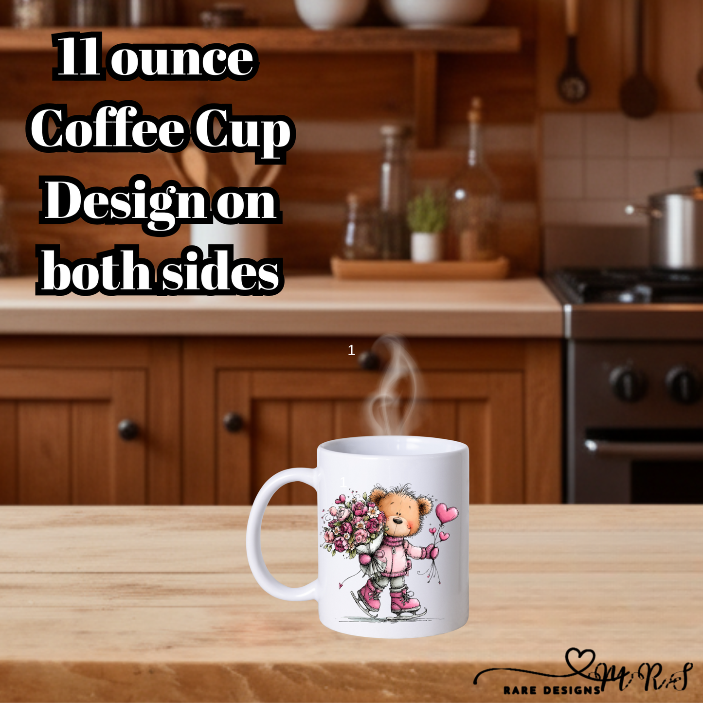 Adorable Teddy Bear Coffee Mug Collection – 11oz Double‑Sided Cute Valentine’s Gift Cups