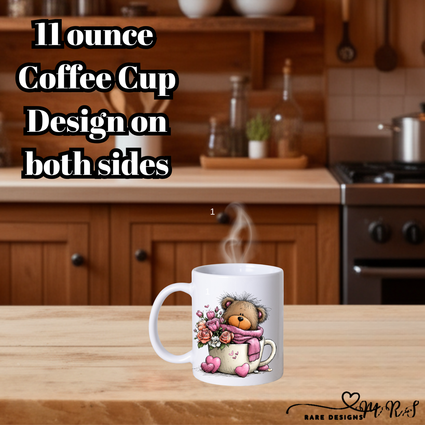 Adorable Teddy Bear Coffee Mug Collection – 11oz Double‑Sided Cute Valentine’s Gift Cups