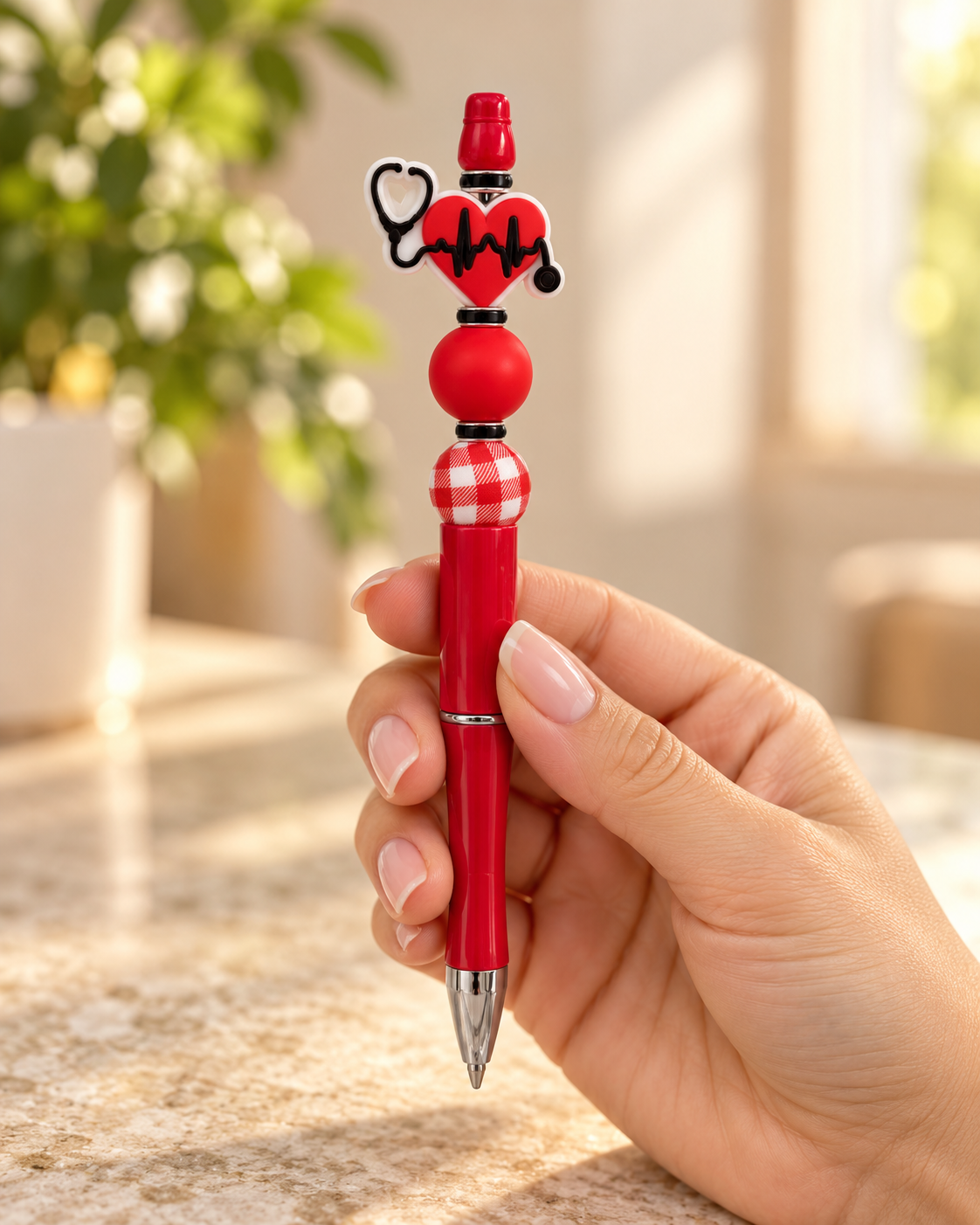 Medical Beaded Pen - A Little Heart, A Lot of Care