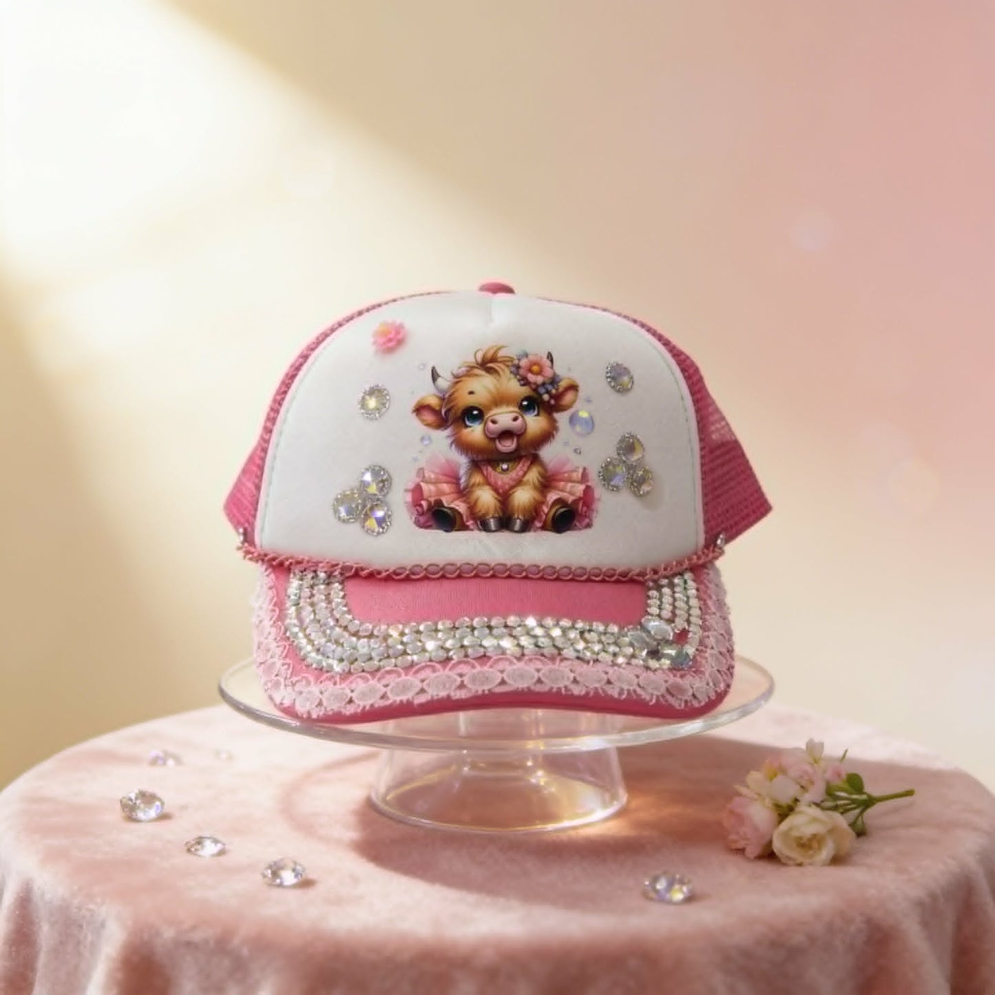 "Tutu Cute Moo" – The Ballerina Bling Trucker Hat