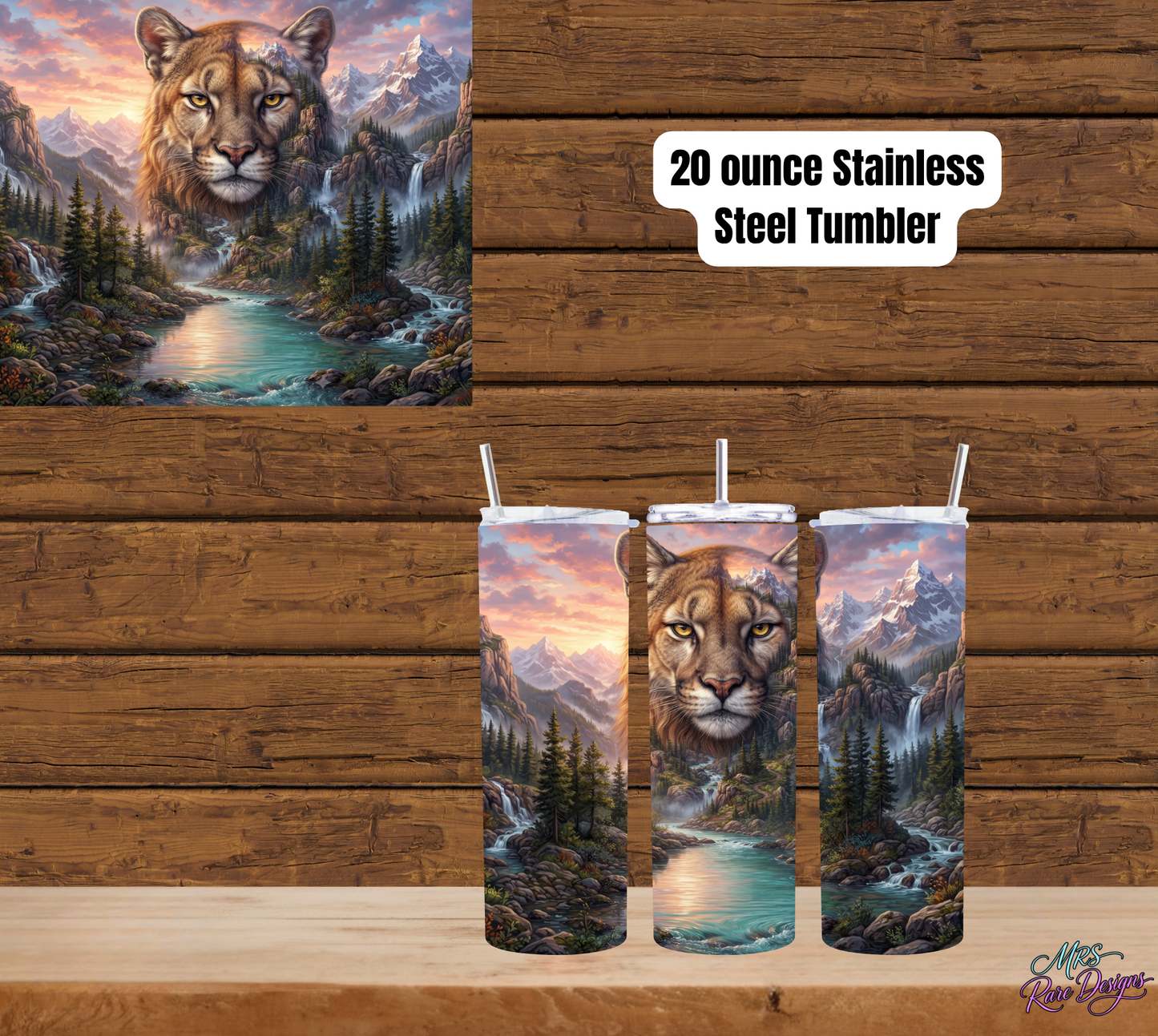 "Wild Ridge" Skinny Tumbler