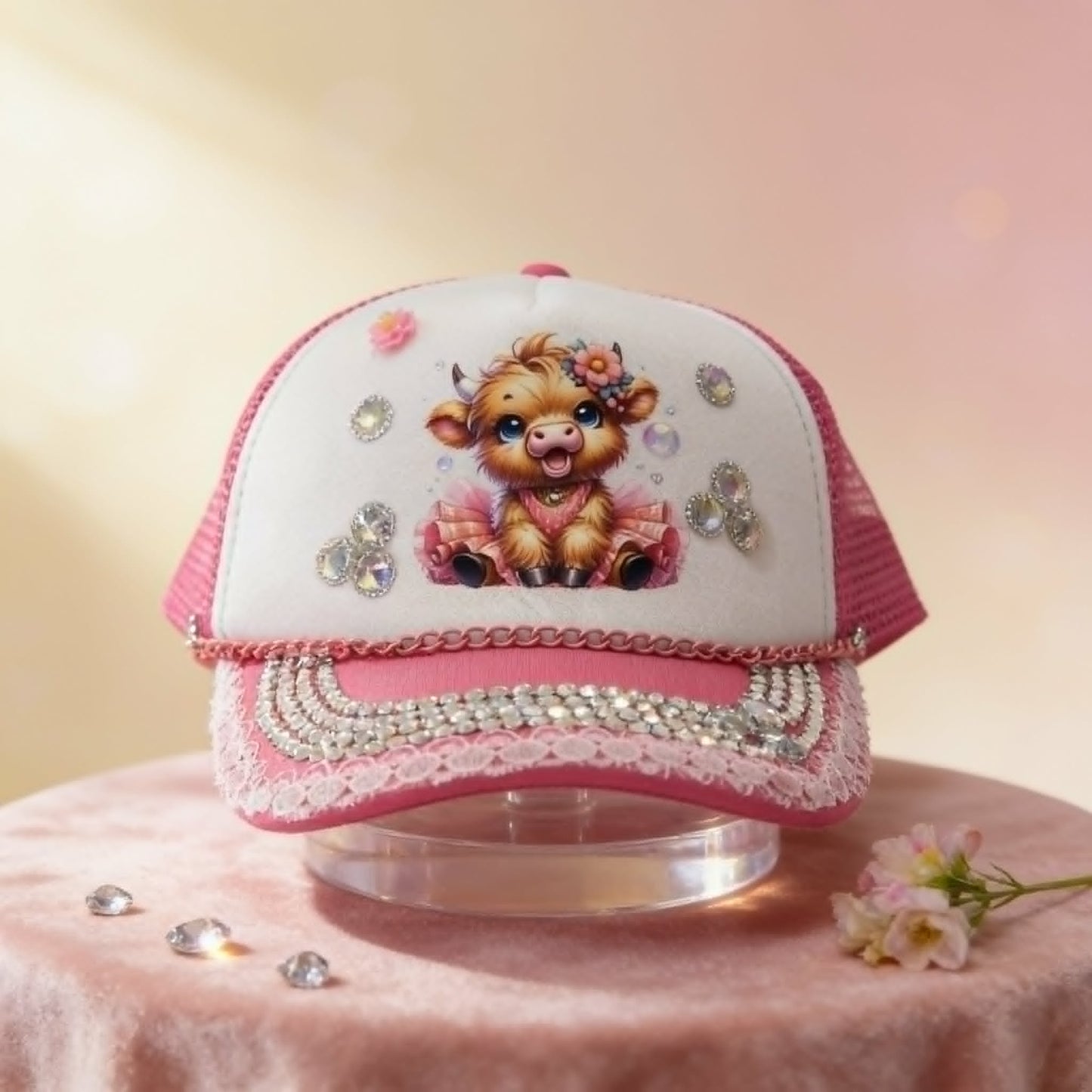 "Tutu Cute Moo" – The Ballerina Bling Trucker Hat