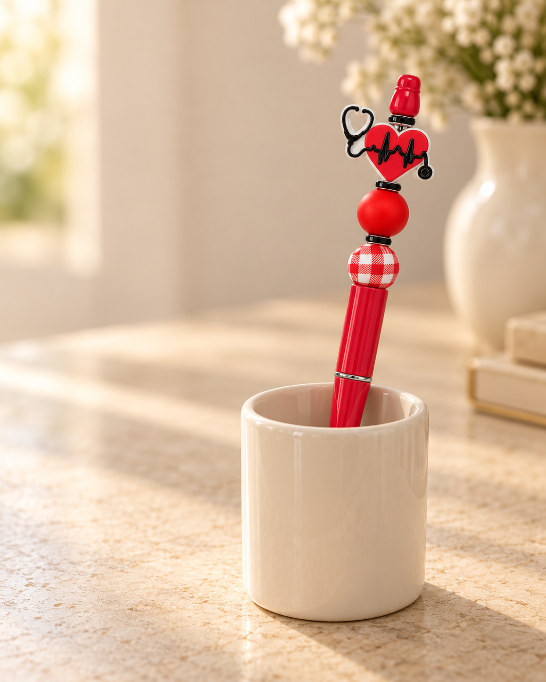 Medical Beaded Pen - A Little Heart, A Lot of Care