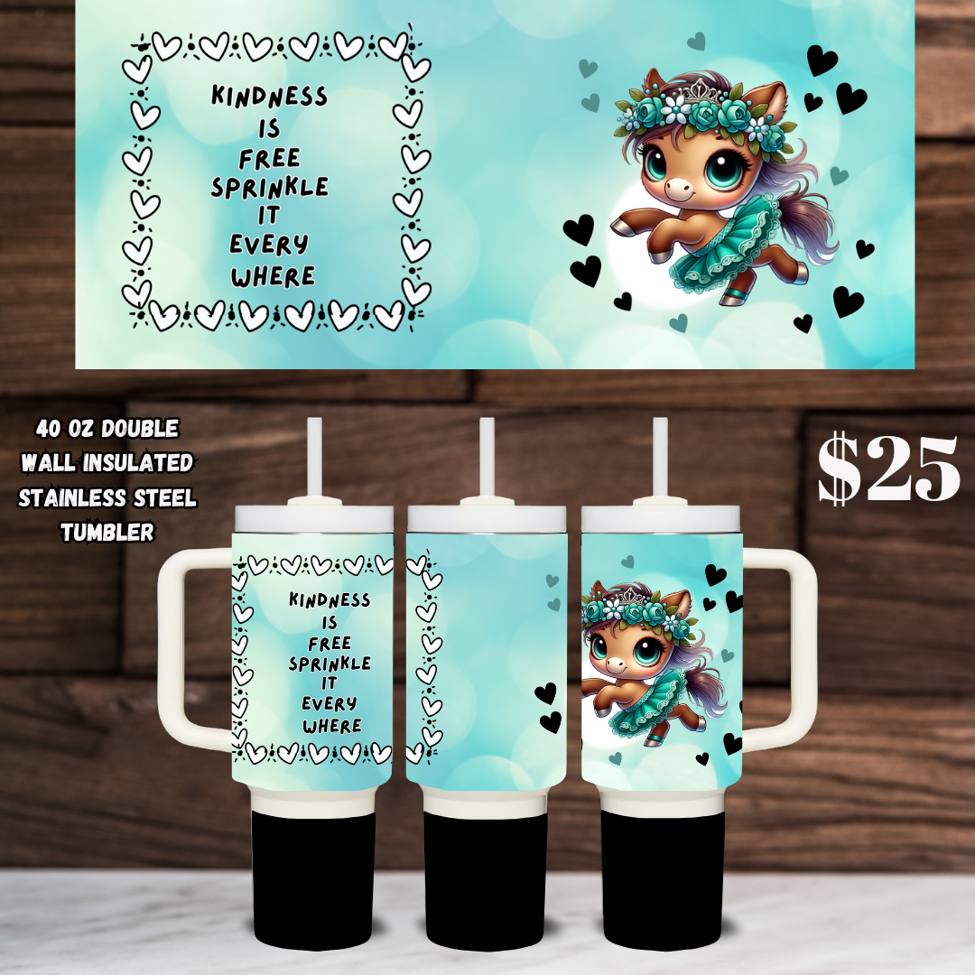 Hearty Horse Kindness Tumblers - 40 oz