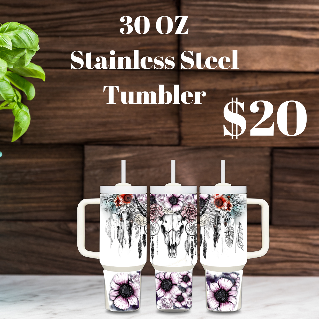 Boho Dream 30oz Stainless Steel Tumbler