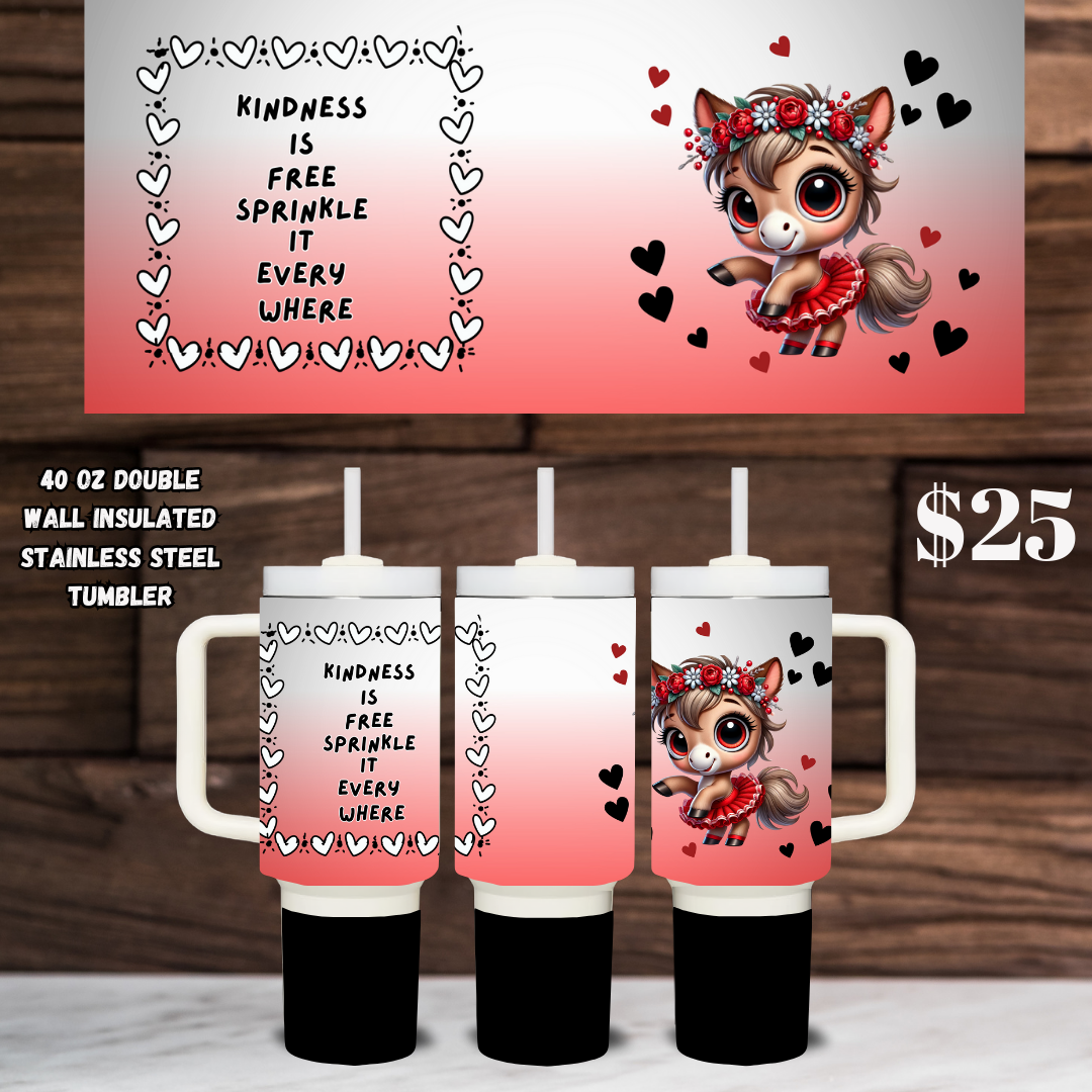 Hearty Horse Kindness Tumblers - 40 oz