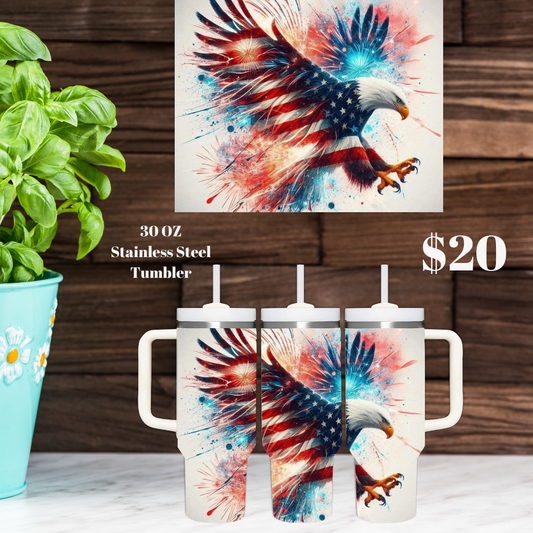 Patriotic Eagle Tumblers Collection - 30oz