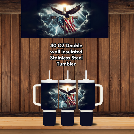 The God & Country 40 oz Tumbler