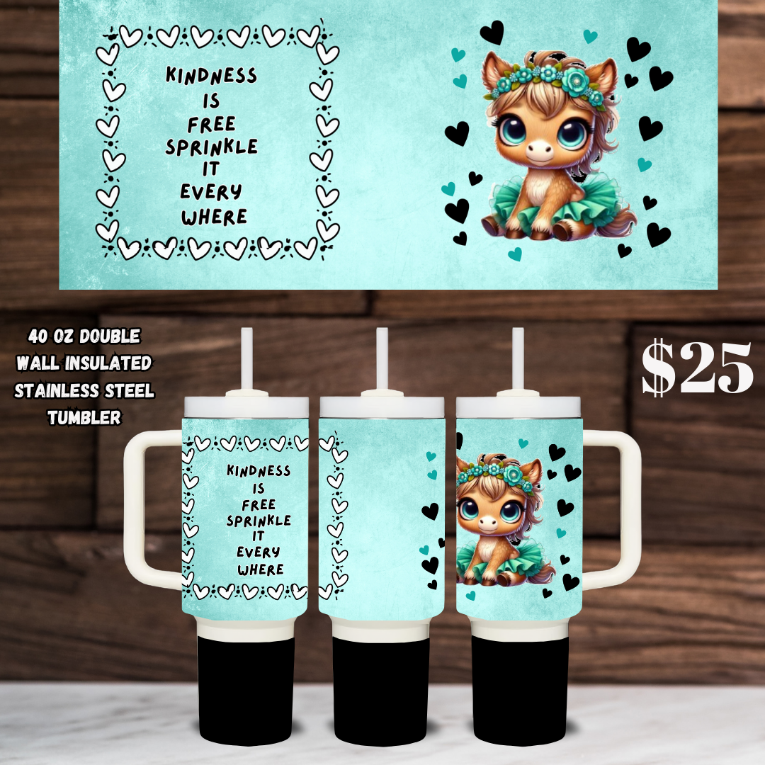 Hearty Horse Kindness Tumblers - 40 oz