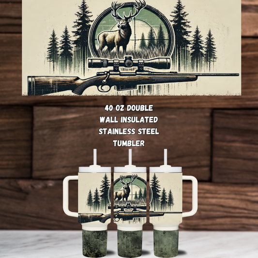 Scoped Serenity 40oz Hunting Tumbler