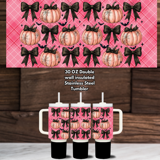 Pretty Spooky Pink Halloween Tumbler Collection – 30oz Stainless Steel