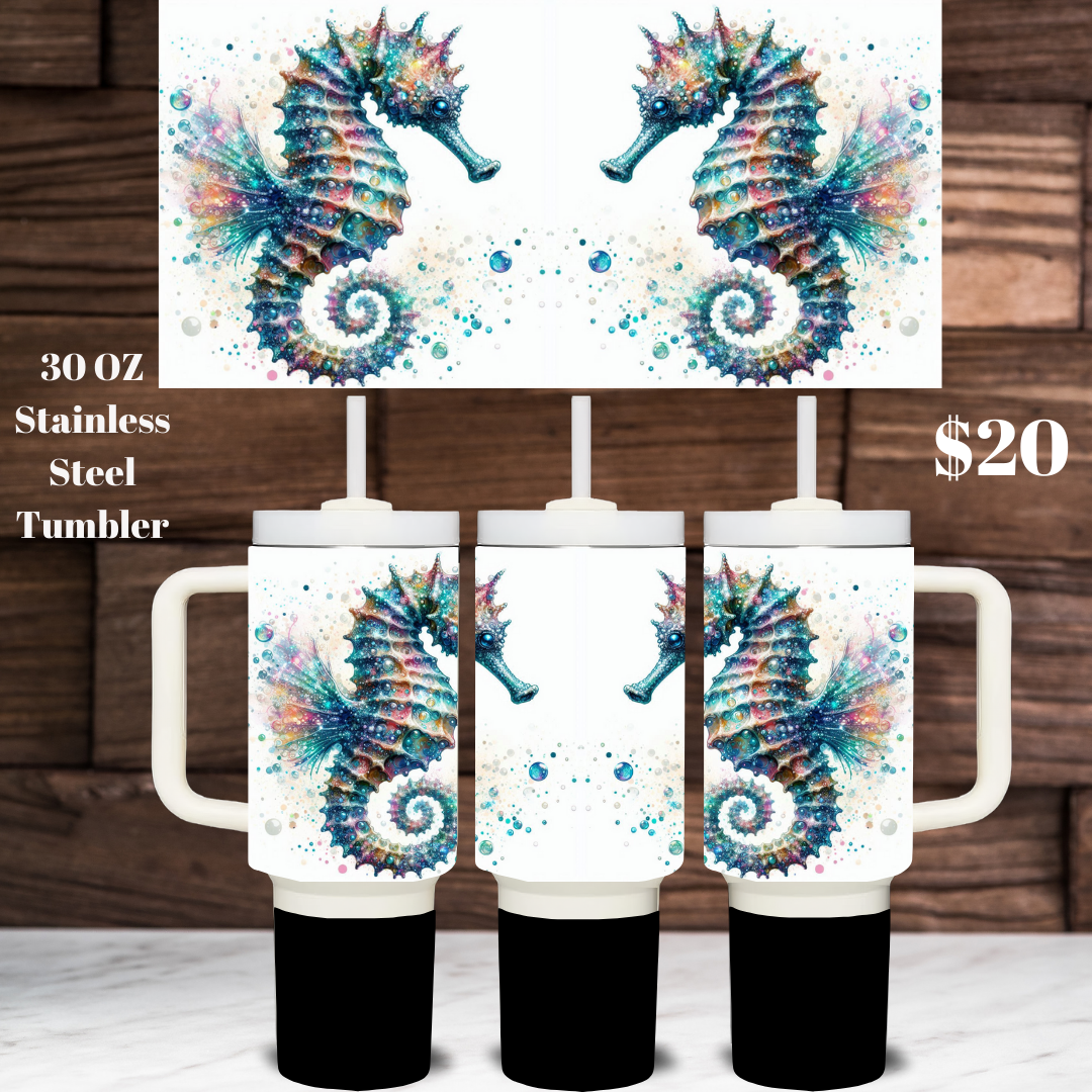 Celestial Seahorse Grand Tumblers