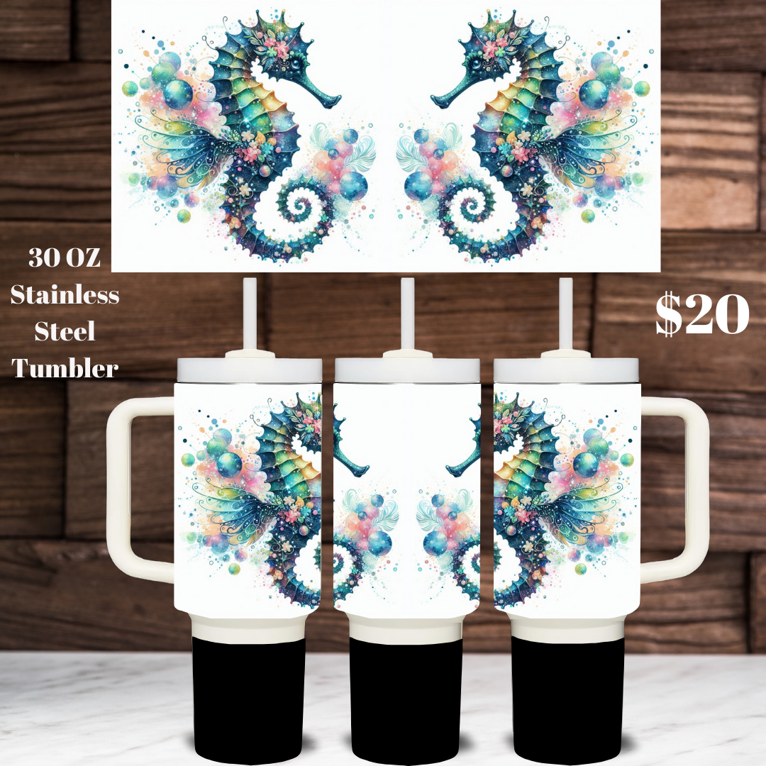 Celestial Seahorse Grand Tumblers