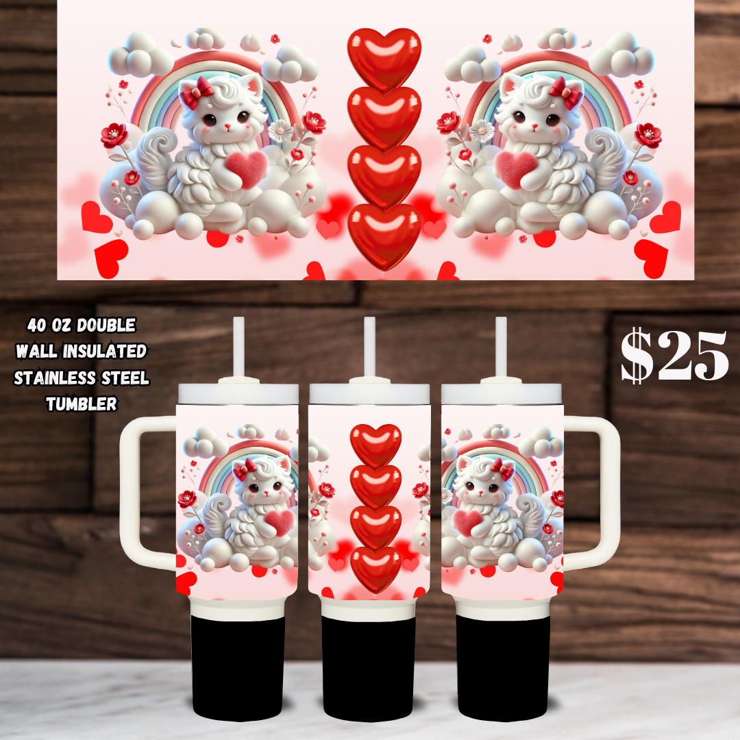 Kittens & Hearts Enchantment Tumblers