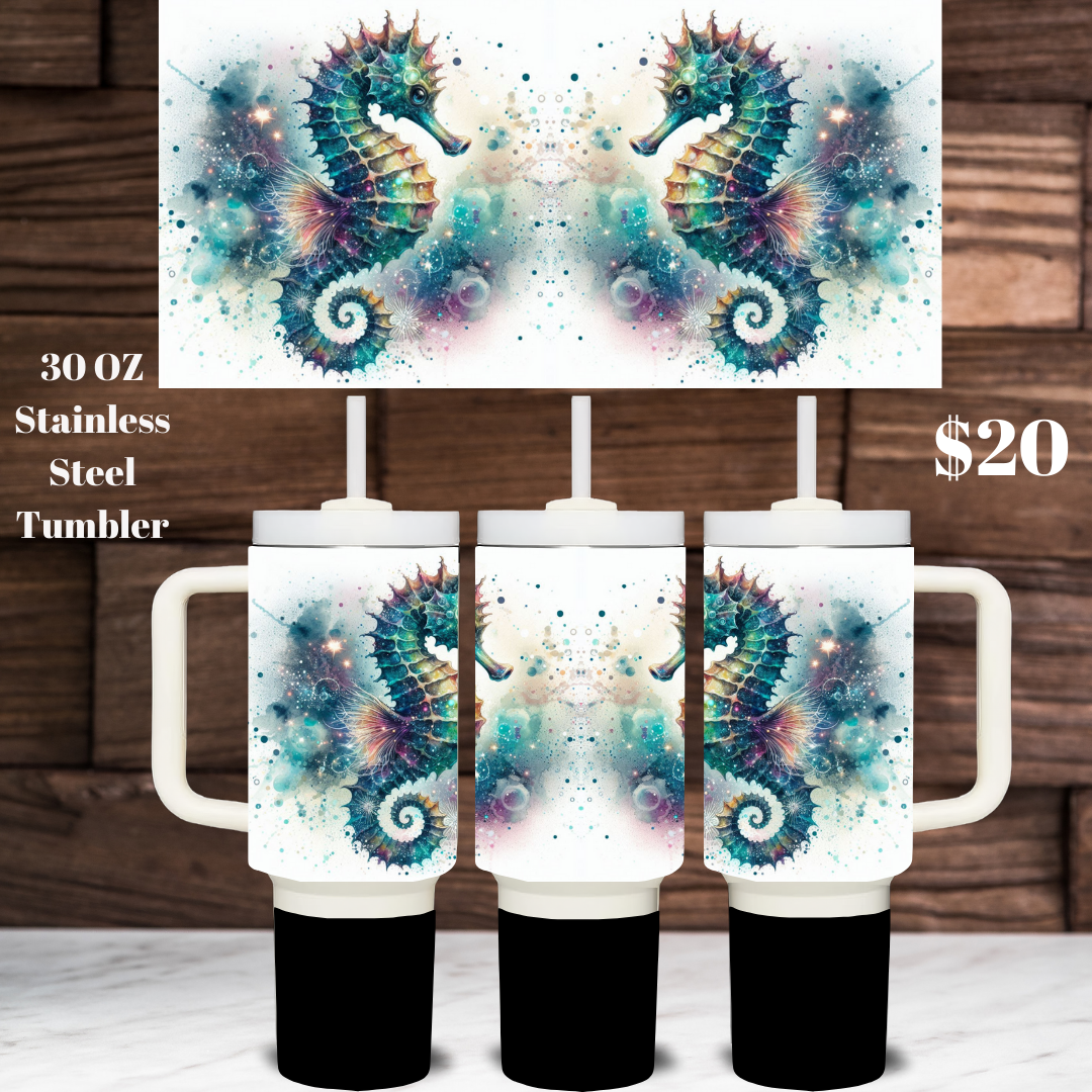 Celestial Seahorse Grand Tumblers