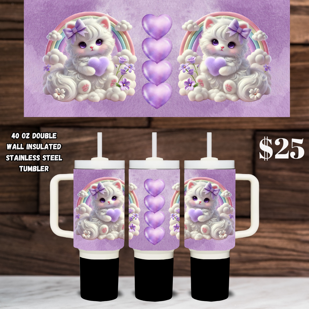 Kittens & Hearts Enchantment Tumblers