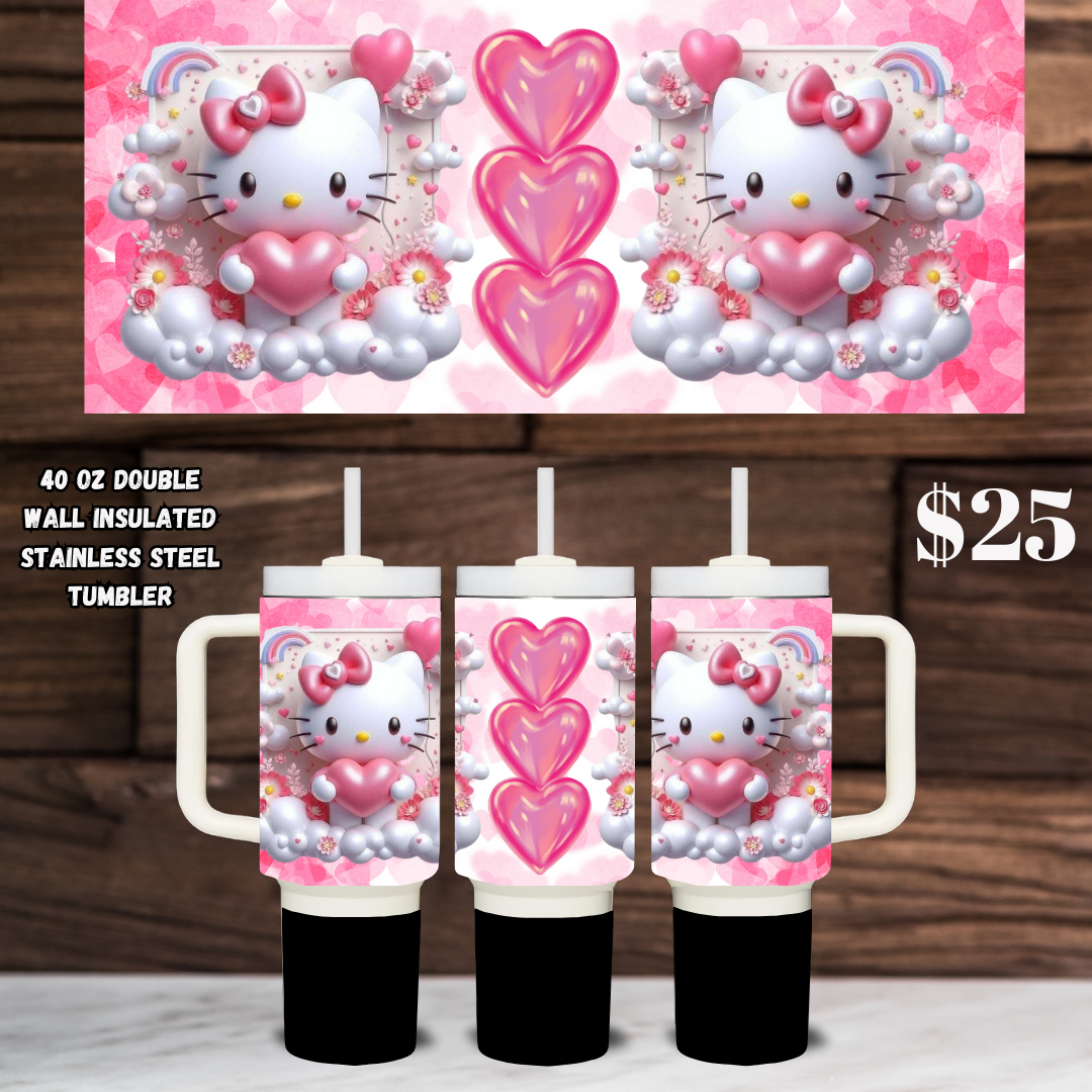 Kittens & Hearts Enchantment Tumblers