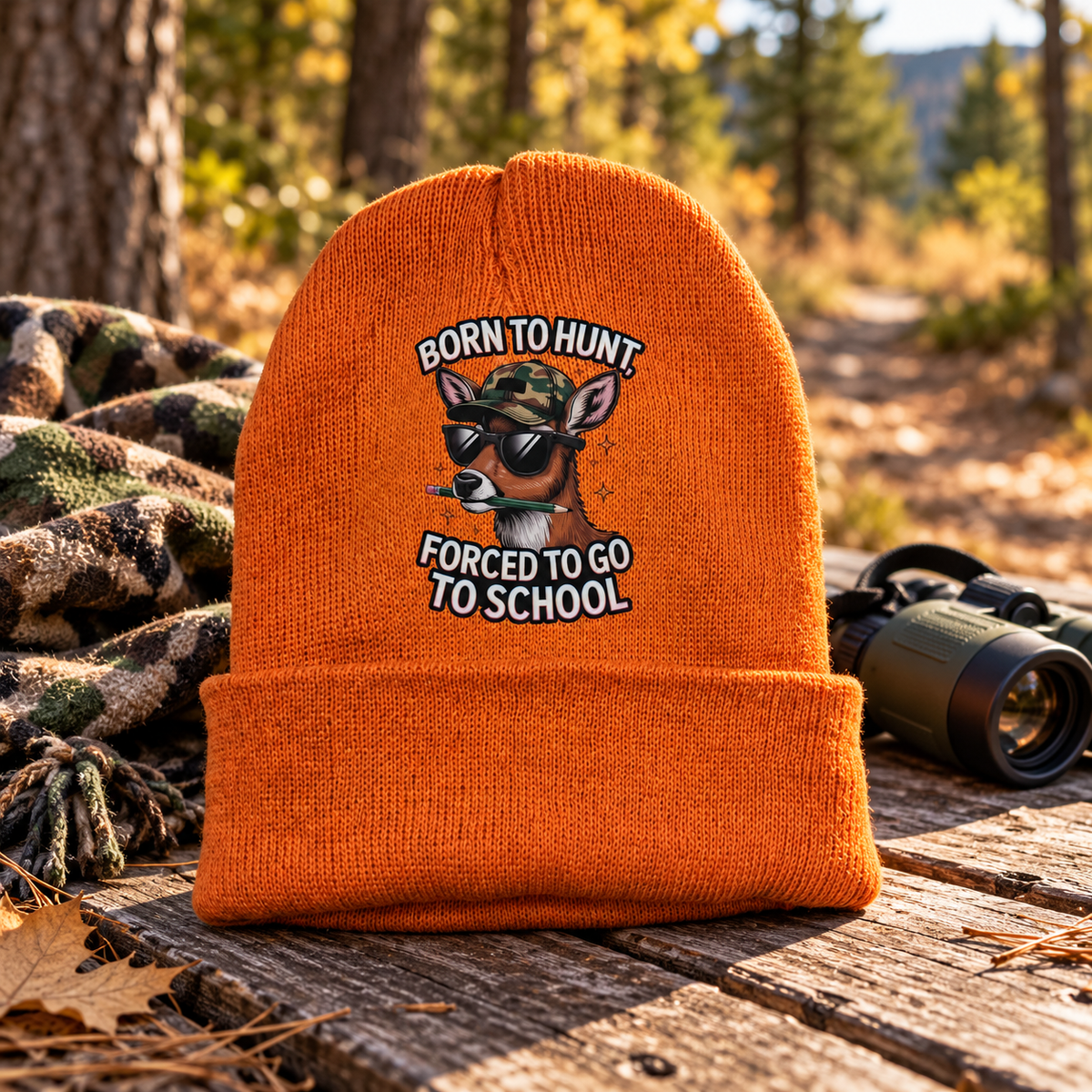 Woods on the Mind — Born to Hunt Beanie