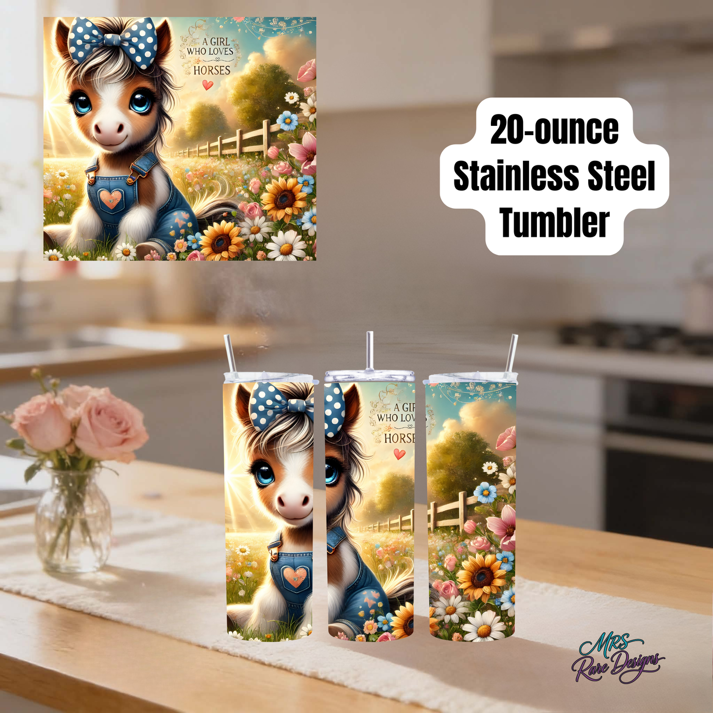 Enchanted Horse 20oz Stainless Steel Tumbler Collection