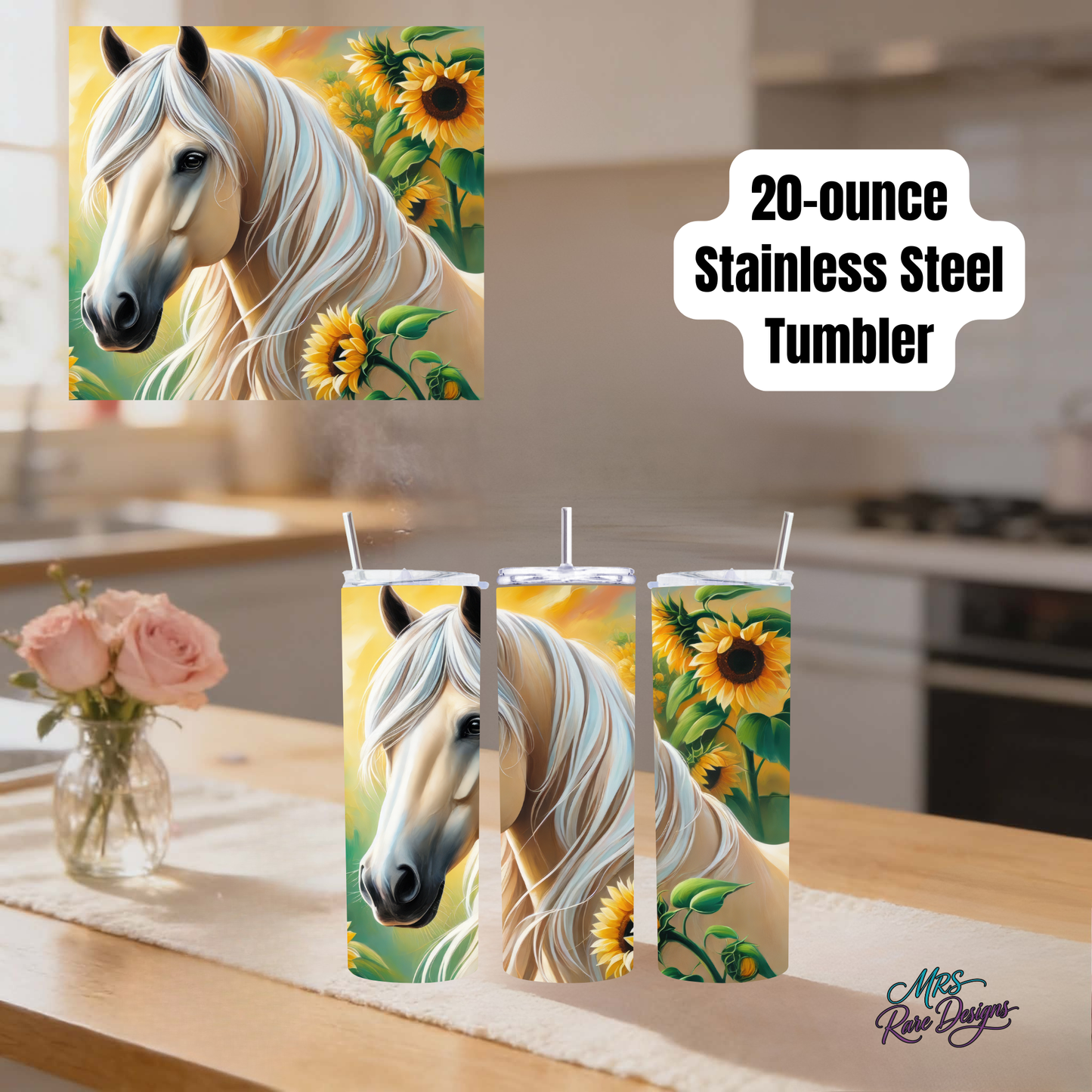 Enchanted Horse 20oz Stainless Steel Tumbler Collection