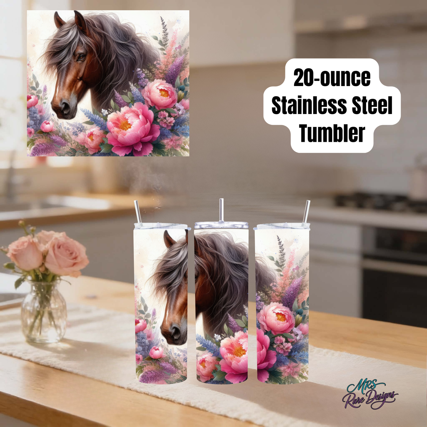 Enchanted Horse 20oz Stainless Steel Tumbler Collection