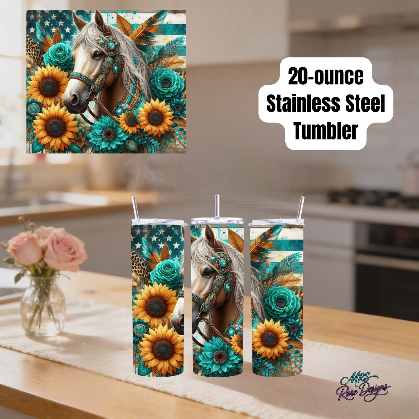 Enchanted Horse 20oz Stainless Steel Tumbler Collection