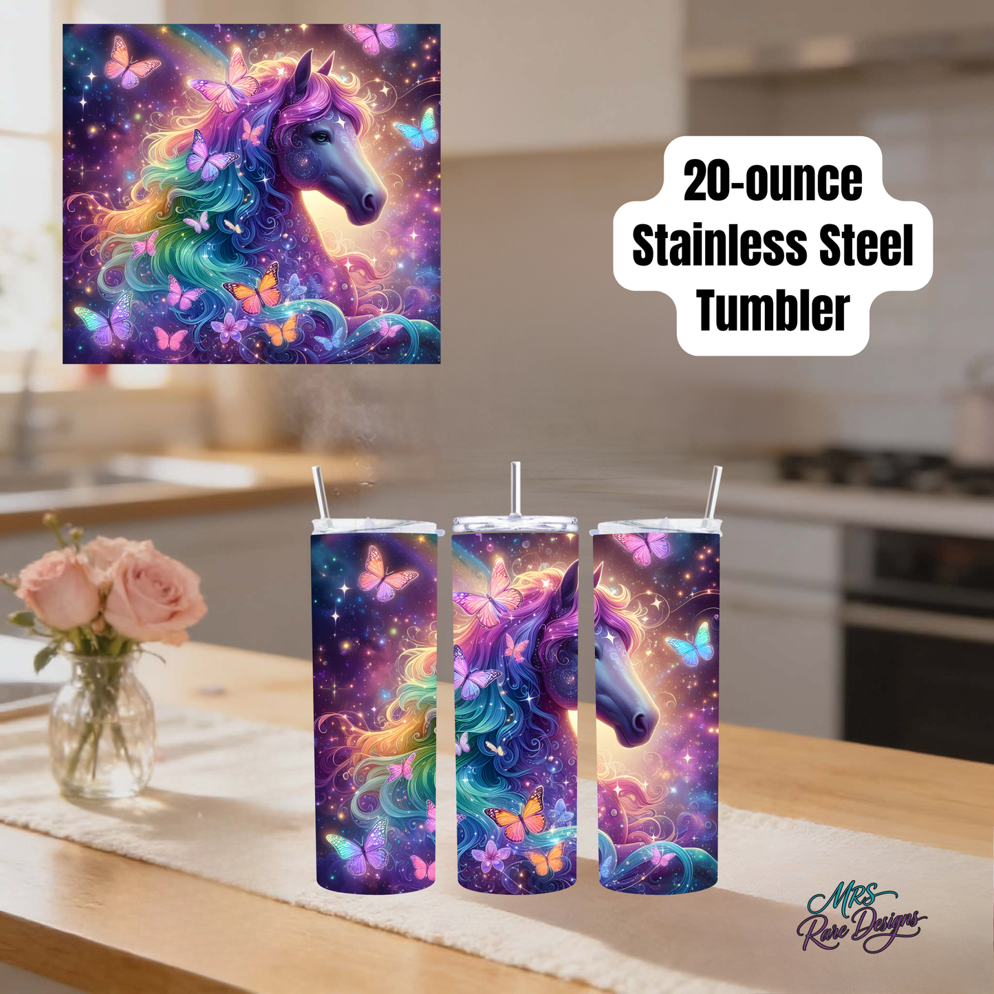 Enchanted Horse 20oz Stainless Steel Tumbler Collection