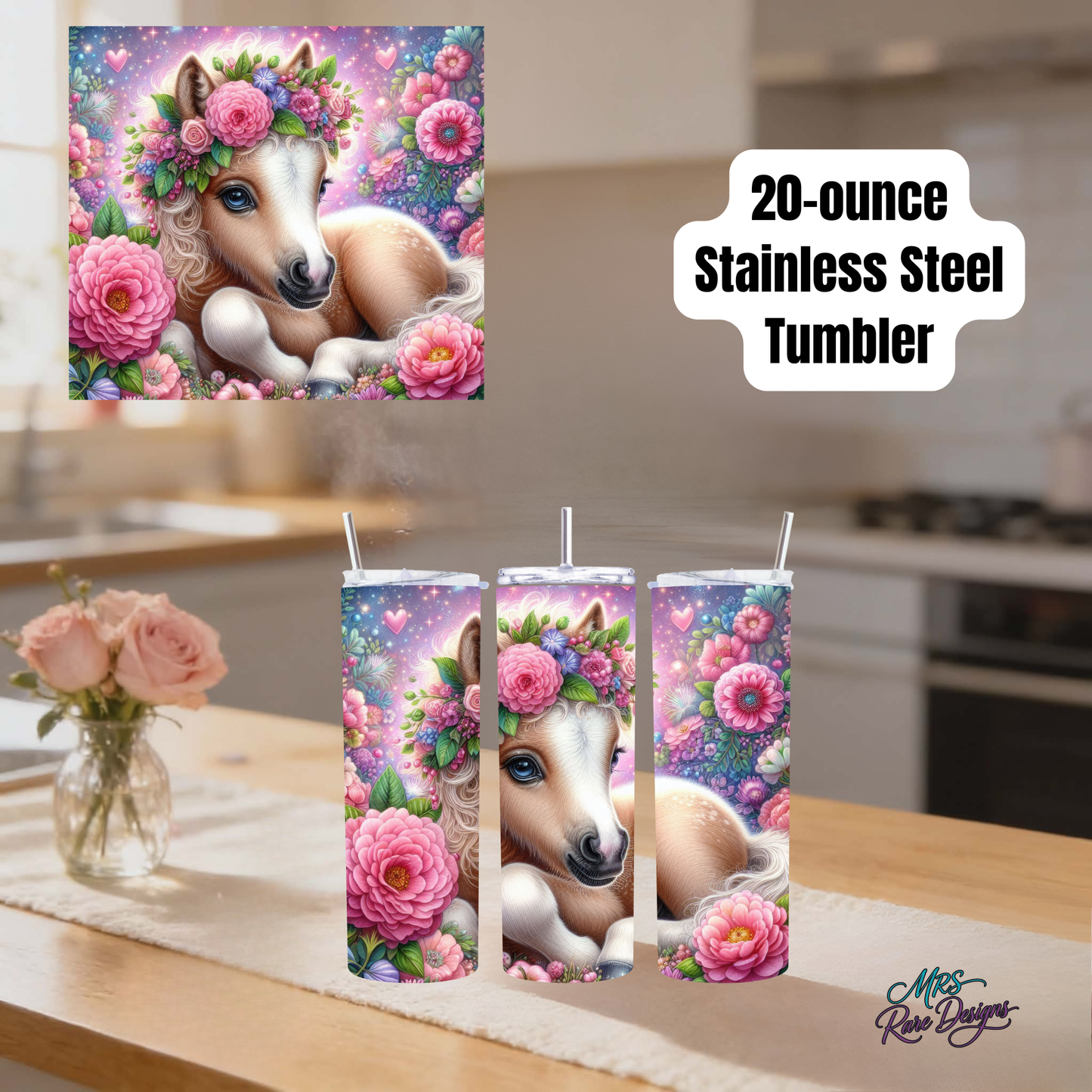 Enchanted Horse 20oz Stainless Steel Tumbler Collection