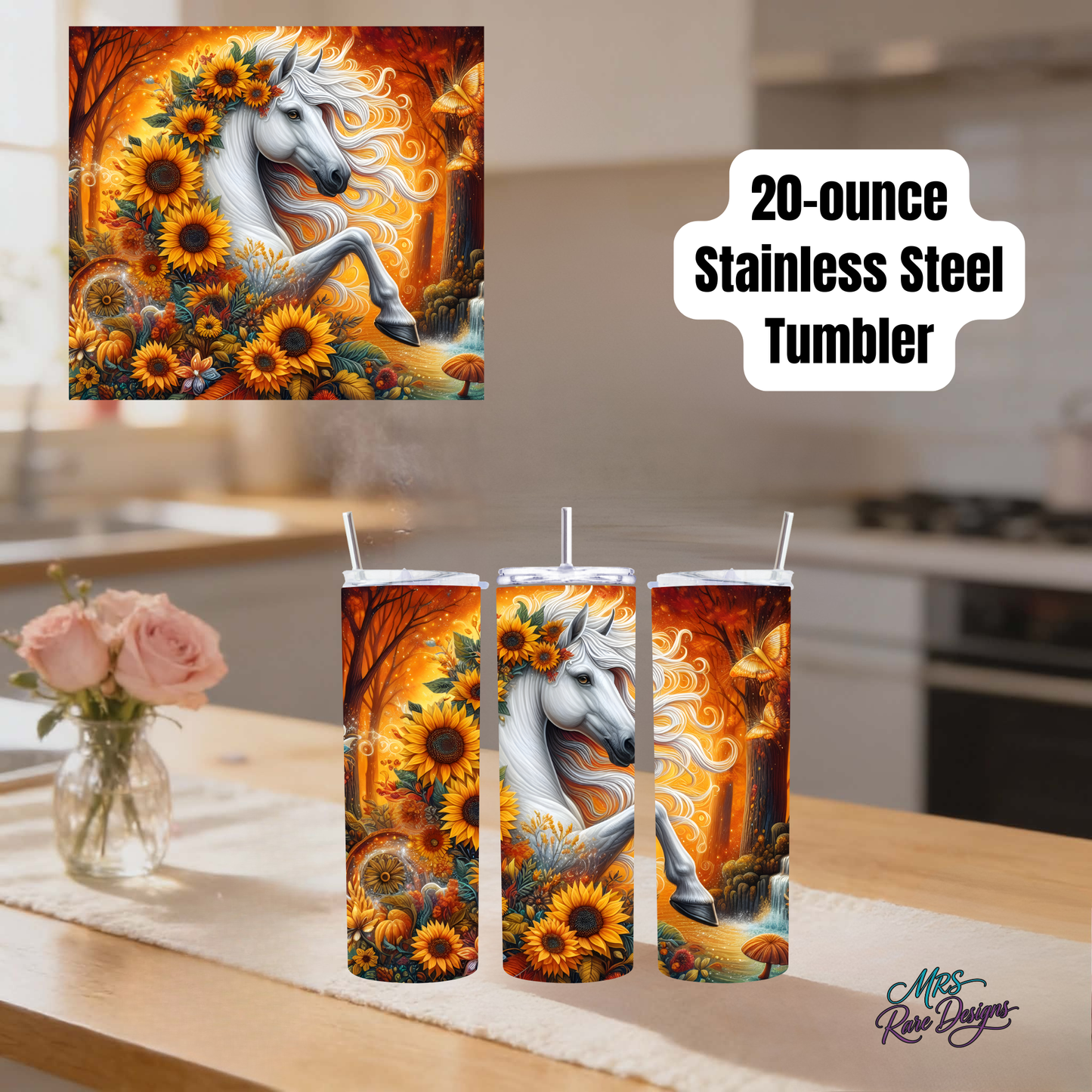 Enchanted Horse 20oz Stainless Steel Tumbler Collection