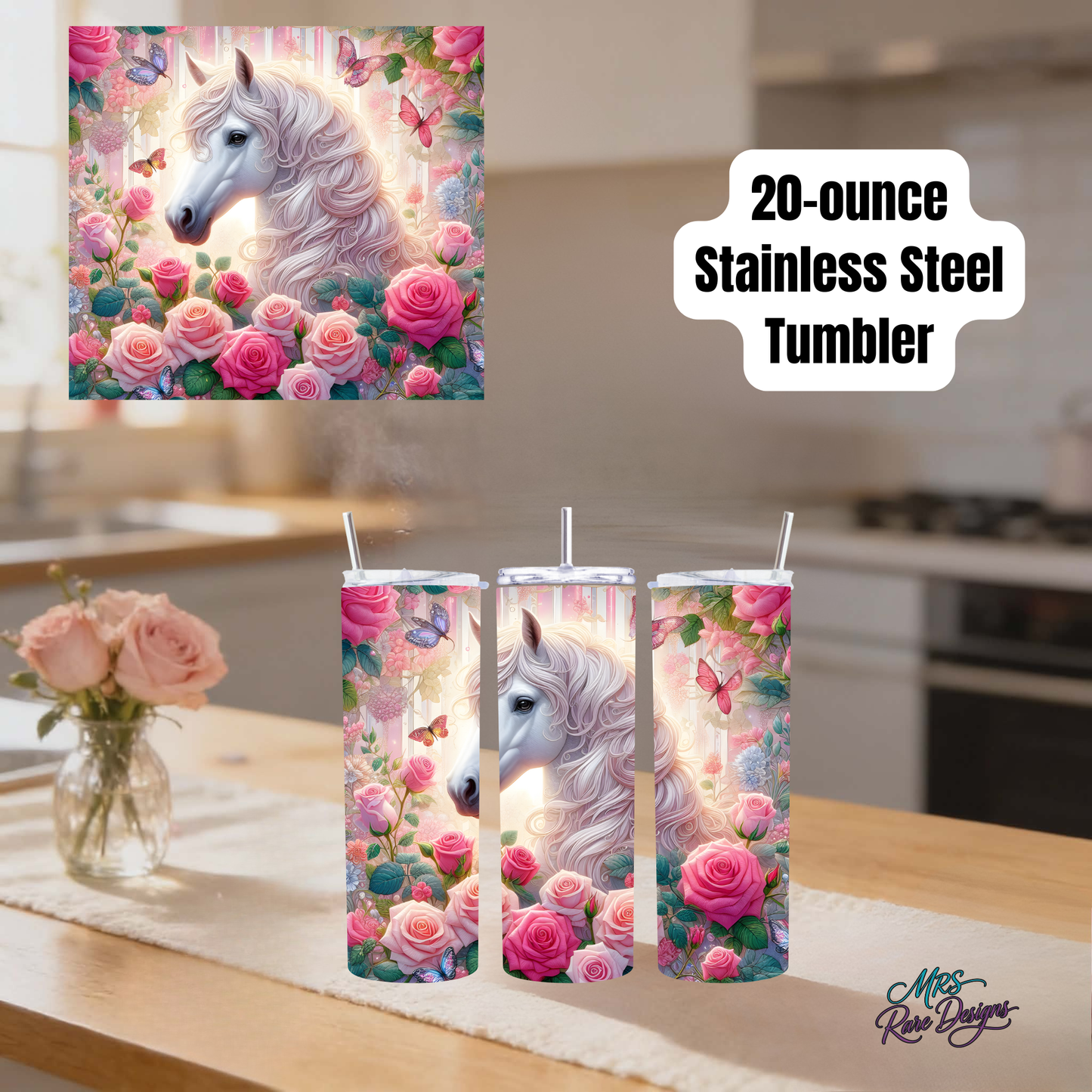 Enchanted Horse 20oz Stainless Steel Tumbler Collection