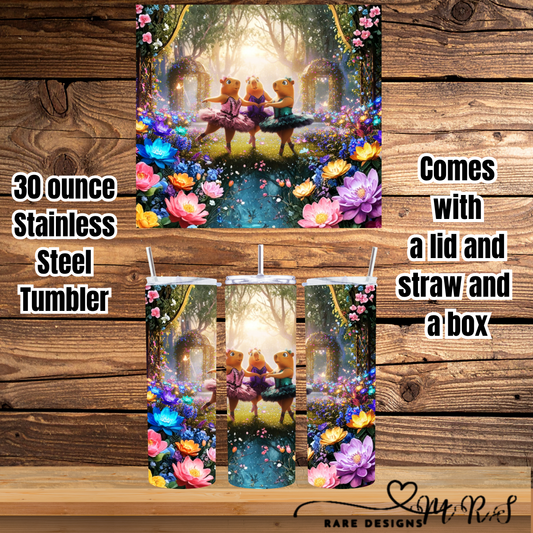 Dancing Axolotls 30oz Stainless Steel Tumbler