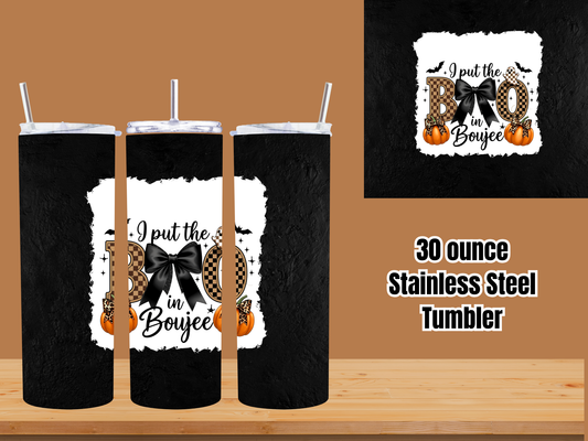 Boujee BOO Halloween 30oz Stainless Steel Tumblers